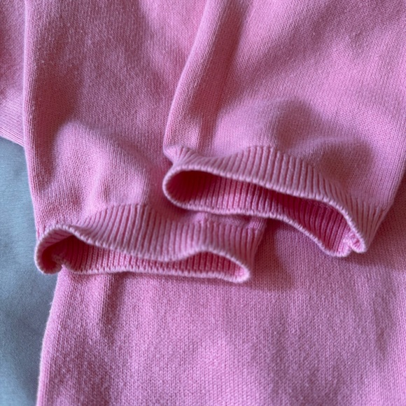 Vintage TOMMY HILFIGER Y2K Pink Cardigan Set Xs S M 90s Baby Tee Cropped - Picture 11 of 17